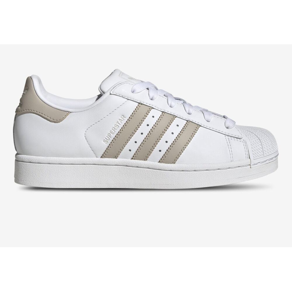 Classic Adidas Superstar II Shell Toe White & Wonder Beige Women’s 7 Brand New - Picture 2 of 13